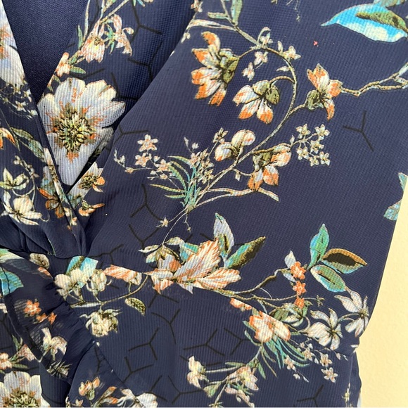 NSR Women’s Navy Floral Dress - Size Medium - Picture 2 of 7